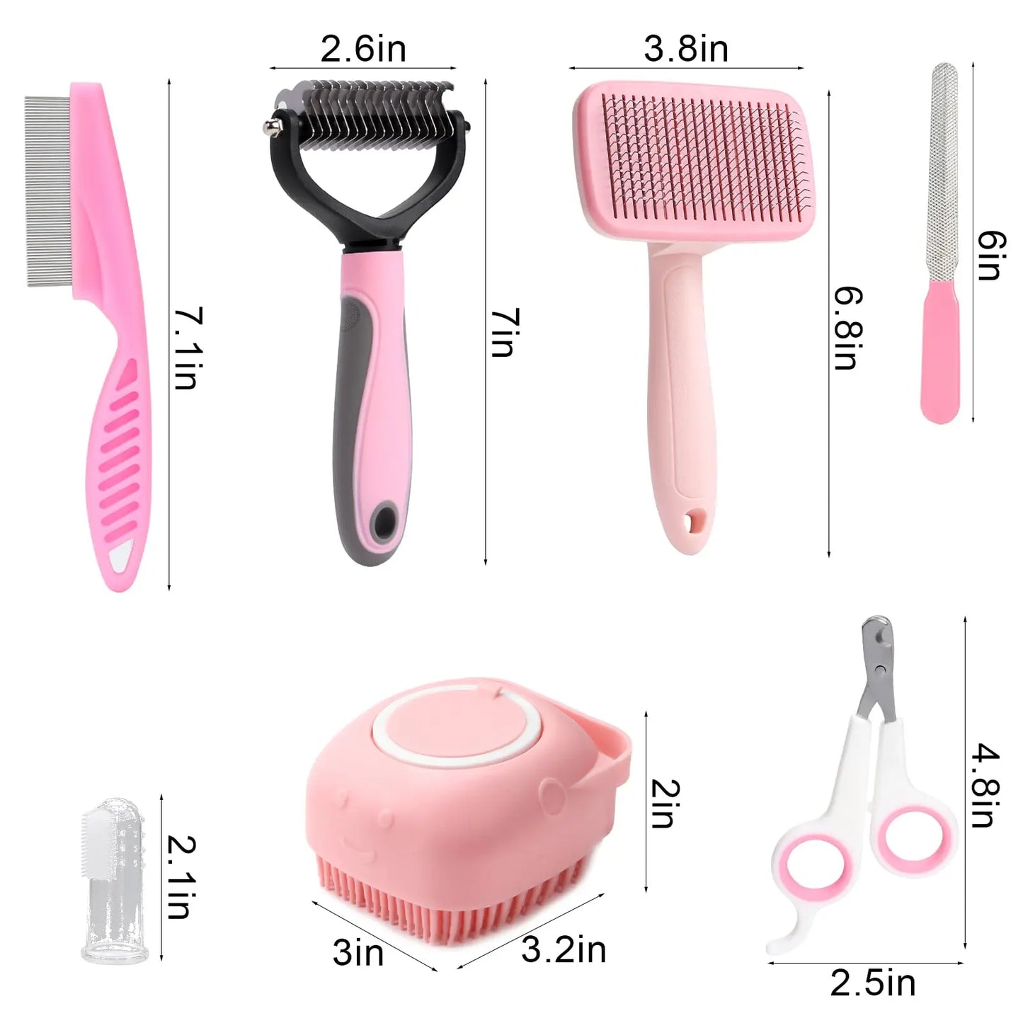 Kit Higiene para Pet com 8 Peças