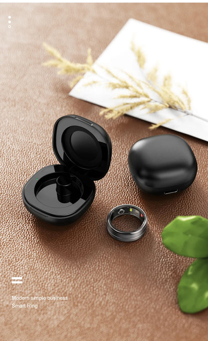 Anel Inteligente R06 para Homens e Mulheres com Monitor de Sono, Frequência Cardíaca, Oxigenação Sanguínea e Rastreador de Atividades Físicas, Resistente à Água