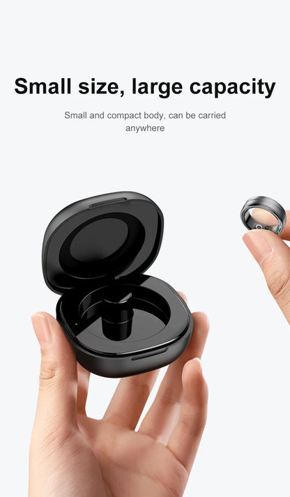 Anel Inteligente R06 para Homens e Mulheres com Monitor de Sono, Frequência Cardíaca, Oxigenação Sanguínea e Rastreador de Atividades Físicas, Resistente à Água